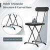 2-Pack Outdoor Folding Chair Heavy Duty Molded Chairs Kitchen Dining Chair Black