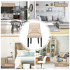 Modern Button-Tufted Dining Chair Upholstered Side Chair with Nail head Trim