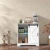 Sliding Barn Door Sideboard Storage Cabinet Coffee Bar TV Stand Farmhouse Style