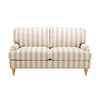 Dusk Hampshire Natural Stripe Textured Weave & Warm Oak 2 Seater Sofa RRP £529