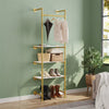 Heavy Duty Industrial Pipe Clothes Rail Hanging Open Wardrobe Shoe Rack Showroom
