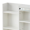White Dressing Table Wood Makeup Desk with Mirror 5 Drawers Stool Shelf Bedroom
