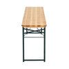 Portable Wooden Folding Beer Table Trestle Camp Garden Outdoor Barbecue Table