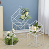 Geometric Metal Frame Flower Stand Pedestal Rack Wedding Centerpiece Stage Deco