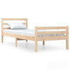 Bed Frame Solid Wood 100x200 cm