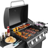 Deluxe Gas BBQ Grill Stainless Steel 4 Burner + 1 Side Outdoor Barbecue