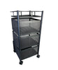 4 Tier Storage Rack Kitchen Rotating Vegetable Serving Bath Trolley Cart Shelf