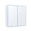 LED Bathroom Mirror Cabinet Wall Mounted 2 Doors Storage Cupboard Shower Laundry