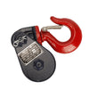 2T 4000 Lbs Heavy Duty Winch Snatch Pulley Block Lifting Pulley Hook 3"