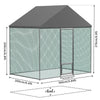 Large Tall Metal Chicken Coop Run Walk in Playpen Lockable Door Dog Kennel Cage