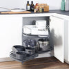 Pull out Blind Corner Basket Twin Shelves Holder Rack Soft Close Cabinet Kitchen