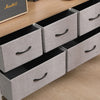 Fabric Bedside Cabinet Table Metal Frame Storage Unit Organiser Chest of Drawers