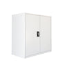 Metal Cupboard Storage Cabinet with 2 Doors for Office Laundry Workshop Garage