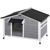 Large Wooden Dog House Indoor Outdoor Pet Dogs Kennel for Medium Dog NEW UK