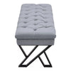 Button Tufted Upholstered Accent Lounge Chair Stool Window Seat Hallway Bench UK