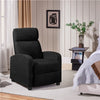 Adjustable Boucle Reclining Chair For Living Room Bedroom Home Theater Black
