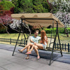 Garden Swing Chair 3 Seater Hammock Patio Outdoor Sun Shade W/ Adjustable Canopy