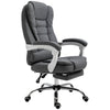 Vinsetto Computer Office Chair Home Swivel Task Recliner w/ Footrest, Arm, Grey