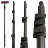 30ft Window Cleaning Pole Equipment Water Fed Telescopic Extendable Brush Kit
