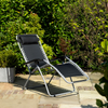 Garden Outdoor Camping Chair 2x Zero Gravity Head Rest Reclining Sun Lounger