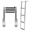 4-step Telescoping Boat Ladder Folding Dock Ladder Swimming Pool Ladder