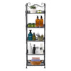 3/5 Tier Metal Storage Shelf Mesh Shelving Foldable Kitchen Bathroom Organiser