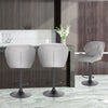 1/2/4/6x Bar Stool Swivel Gas Lift Adjustable Height Barstool with Velvet Padded