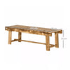1.1M Outdoor Garden Bench Patio Loveseat Fir Solid Wood 2 Person