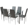 Set of 2/4/6 Faux Leather Dining Chairs Padded Seat Home Restaurants Kitchen