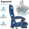 Executive Office Chair Swivel Recliner Computer Desk Gaming Chair with Footrest
