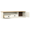 GuyAna TV Cabinet VIGO White 156x40x40 Solid Wood Pine,TV Stand, Z9L7