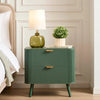 Dusk Hattie 2 Drawer Bedside Table in Dark Green RRP £399