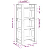 Solid Wood Book Cabinet/Room Divider Home Indoor Wooden Hallway Storage K7L0