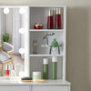 Vanity Makeup Dressing Table Vanity Set Woman Bedroom Dresser Desk w/ LED Mirror