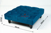 Square Coffee Table Chesterfield Upholstered Footstool Pouffe Foot Stool Seat