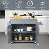 Kitchen Island Storage Trolley Rolling Cart Shelves Cupboard Cabinet Drawer Home