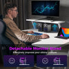 L-Shaped Gaming Desk Small Computer Desk Corner Gamer Desk w/Outlets & USB Ports