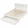 3FT 4FT6 Single Double Wooden Bed Pine Wood Bed Frame with Drawer and Shelves
