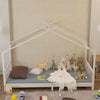 Kids Single House Bed Frame Child Toddler Pine Wood Bed Slatted Bedstead Bedroom