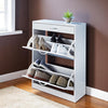 Shoe Storage Cabinet Cupboard 2 Cabinet with 1 Drawer Wooden Shoes Stand Rack