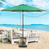 2.7M Round Garden Parasol Sun Shade Patio Hanging Umbrella with Crank Tilt Base