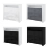 High Gloss 2 Doors Matt Body Sideboard Cupboard Kitchen Buffet Cabinet with LED