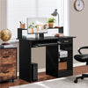 Home Office Computer Desk w/ Keyboard Tray 1 Drawer Storage Shelf MDF PC Desk