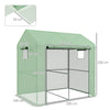 Walk-in Greenhouse with Mesh Windows and Roll-up Door, 200 x 140 x 200cm