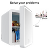 8L Mini Fridge with Light Mirror Portable Cooler Warmer Table Top Bedroom Makeup