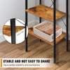 Bookcase 4 Tier Bookshelf Tall Storage Shelving Display Rack Furniture Office UK