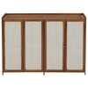 Shoe Storage Cabinet Cupboard Shoes Shelf Wooden Footwear Rack Holder Organiser