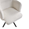 360° Rotating Office Accent Boucle Chairs Metal Legs Home Living Padded Armchair