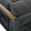 Outdoor Garden Patio Furniture with Chaise Lounge L-Shaped Corner Sectional Sofa