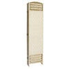 4/6 Panel Solid Weave Wicker Wood Room Divider Partition Screen Shelf Optional